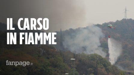 Incendi, brucia il Carso: “Livelli PM10 oltre 300 e case in fiamme, non sappiamo come andrà”