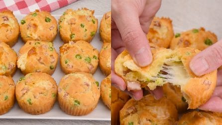 Muffin salati con piselli: soffici e saporiti!