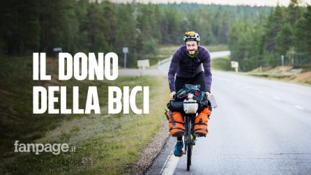 Da Milano a Capo Nord pedalando per i poveri: “Volevo restituire quello che la bici ha dato a me”