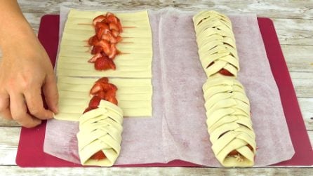 Trecce alle fragole: facili da fare per merenda o per colazione!