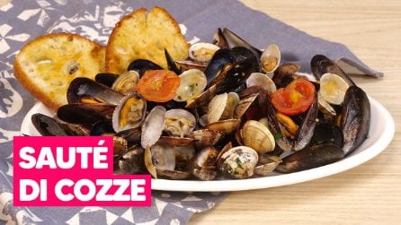 Sautè di cozze con POMODORINI: super SAPORITO e pronto in MEZZ'ORA!