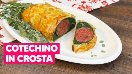 Cotechino in crosta: la ricetta con la PASTA SFOGLIA super FACILE e GUSTOSA!