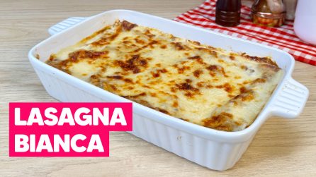 Lasagna BIANCA: la ricetta con un ragù super CREMOSO facilissimo da preparare!
