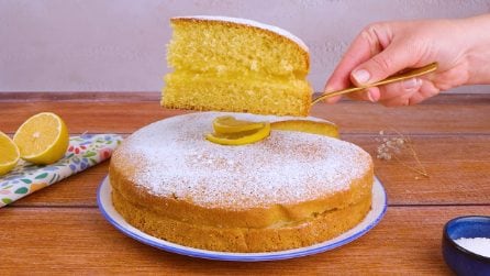 TORTA AL LIMONE: FACILE e con uno strato di crema GOLOSA! 🍋