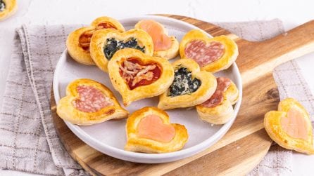 CUORI DI PASTA SFOGLIA SALATI: un'idea sfiziosa per SAN VALENTINO!