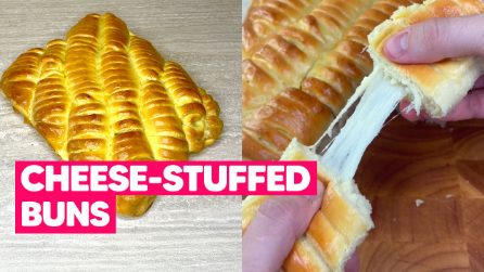 Cheese-stuffed BUNS: SOFT and EASY to prepare!