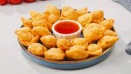 FRIED WONTON: crispy and tasty Japanese ravioli!