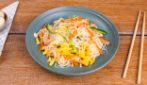 Rice spaghetti with meat and vegetables: the Japanese dish full of flavour!