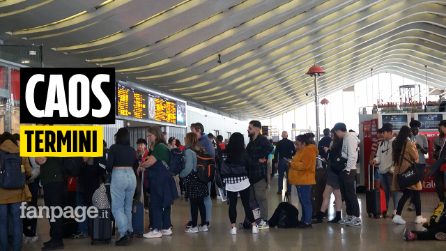 Deraglia carro di un treno merci, Termini nel caos. I passeggeri: "Non sappiamo cosa fare"