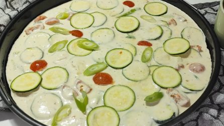 Schiacciata di verdure: la ricetta leggera e piena di gusto