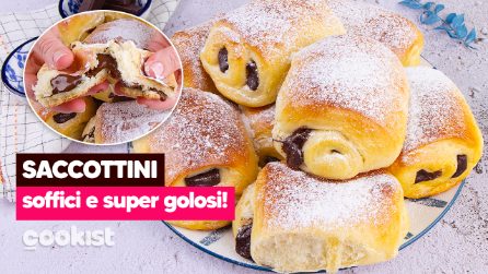 Saccottini al cioccolato: soffici per una merenda super golosa!