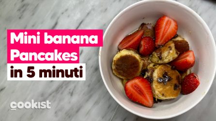Mini banana pancakes: una colazione golosa pronta in 5 minuti!