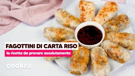Fagottini con carta di riso: la ricetta piena di gusto e pronta in pochi minuti