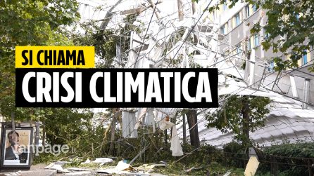 Maltempo a Milano, crolla il ponteggio di un cantiere, i cittadini: “La natura ci chiede il conto”