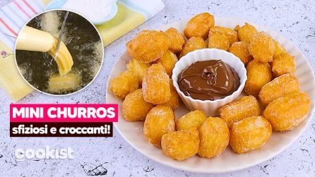 Mini churros: sfiziosi e croccanti!, uno tira l'altro!