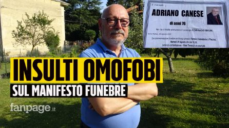 Insulto omofobo sul manifesto funebre, il marito: “Bruttissimo segnale, la società sta regredendo"