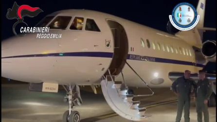 Saman Abbas, l'arrivo del padre Shabbar all'aeroporto di Ciampino