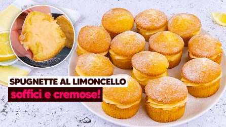 Spugnette con crema al limoncello: soffici e cremose!
