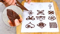 2 chocolate decorations to make your desserts even more beautiful!