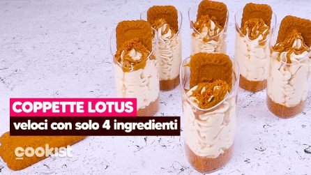 Coppette lotus: i mini dessert veloci e pronti con soli 4 ingredienti!