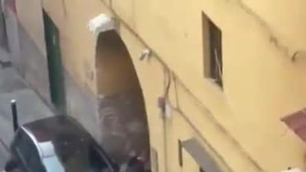 Parcheggia l'auto davanti all'Università, il custode resta intrappolato