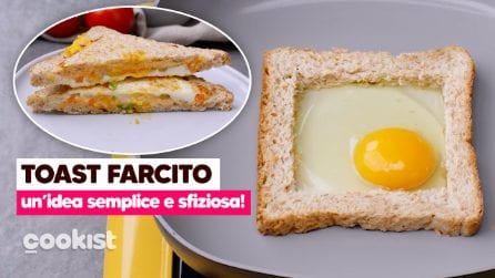 Toast farcito con uovo e formaggio: un'idea semplice e sfiziosa!