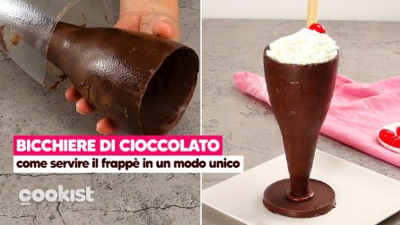 Bicchiere di cioccolato: per servire il frappè in modo unico!