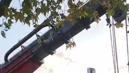 Tetti divelti e alberi sradicati da una tromba d'aria a Crotone: il video dei danni