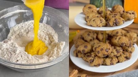 Biscotti zucca e cioccolato: la deliziosa ricetta light senza burro né uova