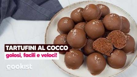 Tartufini al cocco e cioccolato: golosi, facili e veloci!