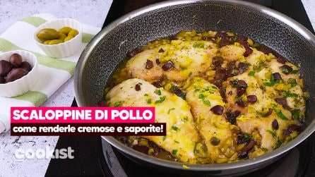 Scaloppine di pollo con olive: come renderle cremose e saporitissime!