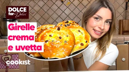 Girelle con crema e uvetta: le brioche soffici e super golose