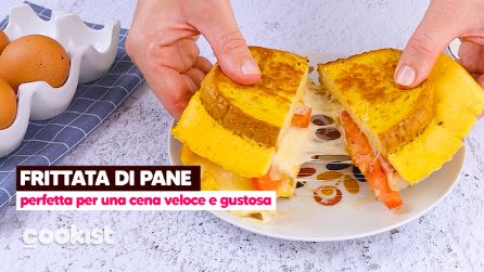 Questa frittata di pane è la soluzione per una cena veloce e gustosa!