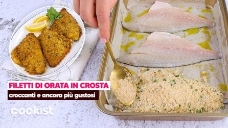 Filetti di orata in crosta: il secondo piatto di pesce facile e saporito