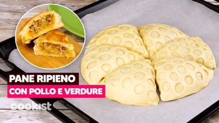 Pane ripieno con pollo e verdure: bello e davvero gustoso!