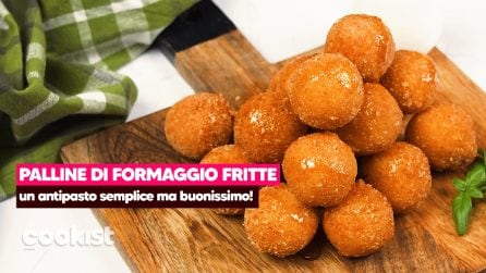 Palline di formaggio di capra fritte: per un antipasto buonissimo da servire col miele!
