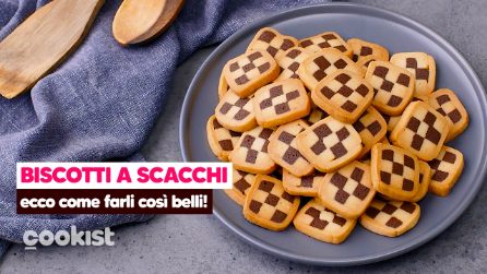 Biscotti a scacchi: i biscotti semplici e originali dal risultato sorprendente