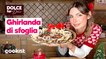 Ghirlanda di pasta sfoglia: facile, golosa e veloce da preparare!