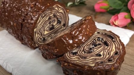 Tronchetto di Natale con crepes: un dolce goloso e semplice da preparare