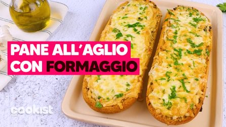Pane all’aglio con formaggio filante: profumato e super gustoso!