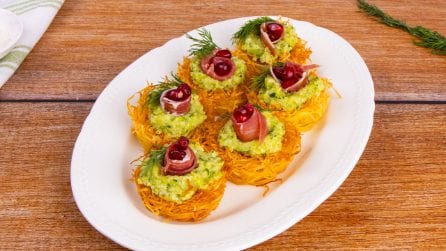 Kataifi pastry baskets: creative recipe for tasty appetizer!
