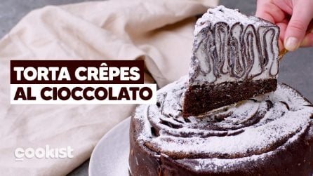 Torta crêpes al cioccolato: meravigliosa e dal sapore davvero delicato!