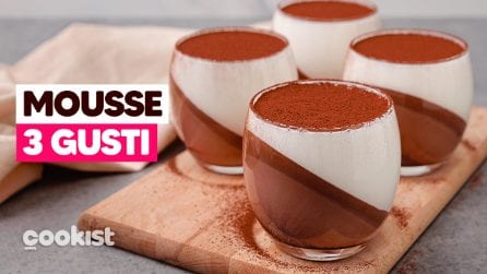 Mousse 3 gusti al cucchiaio: il metodo da provare per ottenere un dessert sorprendente!