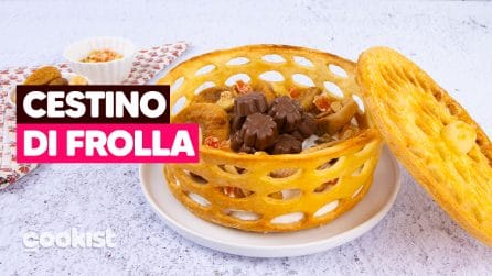 Cestino di pasta frolla: coloratissimo e davvero goloso!