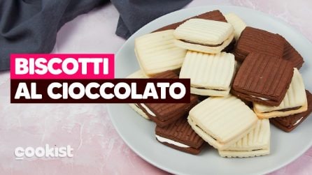 Biscotti al cioccolato farciti: per uno snack semplice ma goloso!