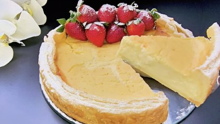 Cheesecake con base di sfoglia: la ricetta cremosa e friabile allo stesso tempo