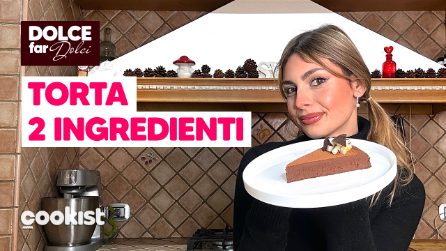 Torta 2 ingredienti: pronta solo con pere e cioccolato!