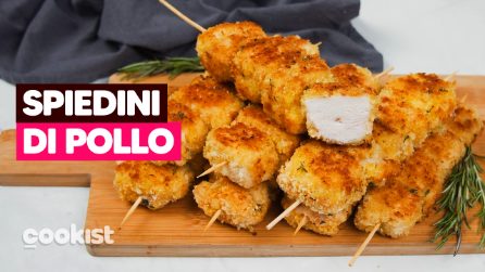 Spiedini di pollo impanati: da fare in padella sono super!