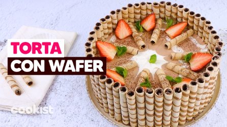 Torta zebrata con wafer: golosa, scenografica e divertentissima da preparare!