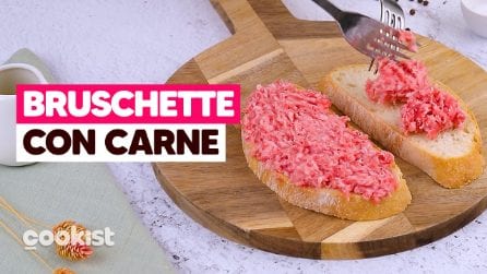 Bruschette SAPORITE con la carne macinata: l’antipasto perfetto per pasquetta!